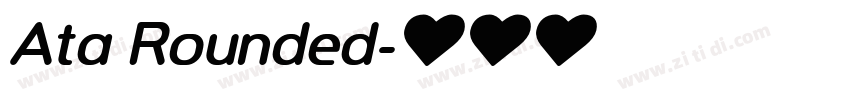 Ata Rounded字体转换